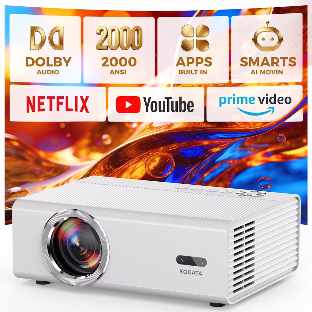 Kogata 4K Support Smart Projector: $89.99