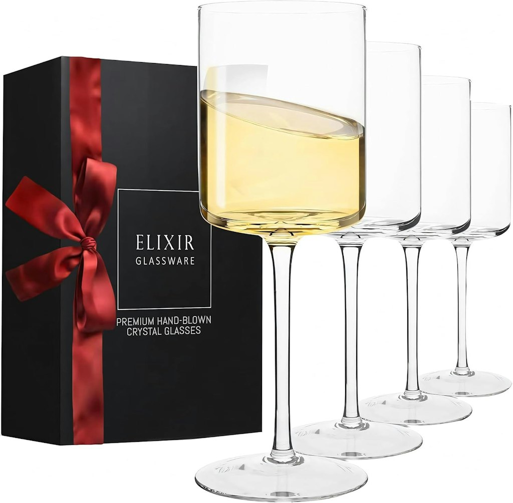 Elixir Glassware 14-oz. Square Wine Glass 4-Pack: $9.79