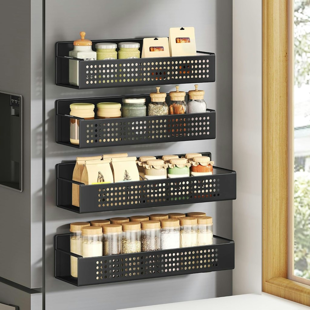 Songmics Magnetic Spice Rack 4-Pack: $15.19