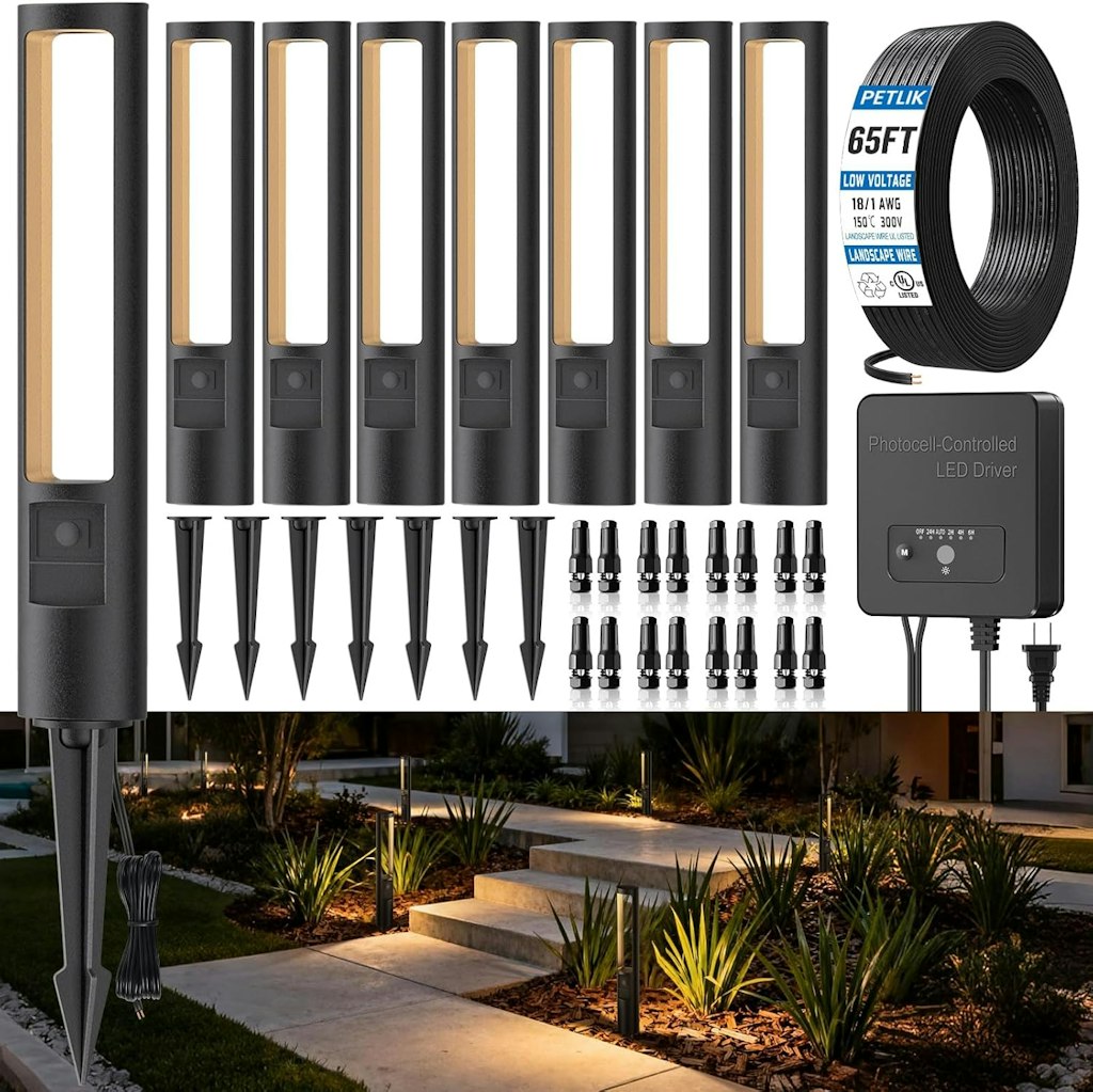 Petlik Low Voltage Landscape Lighting Kit 8-Pack: $95.99 Petlik Low Voltage Landscape Lighting Kit 8-Pack: $95.99
