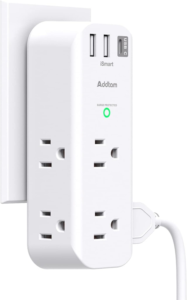 Addtam 6-Outlet Surge Protector w/ 3 USB Ports: $6.99 Addtam 6-Outlet Surge Protector w/ 3 USB Ports: $6.99