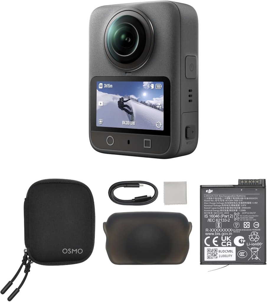 DJI Osmo 360° 8K 120MP 105GB Waterproof Action Camera: $357.49
