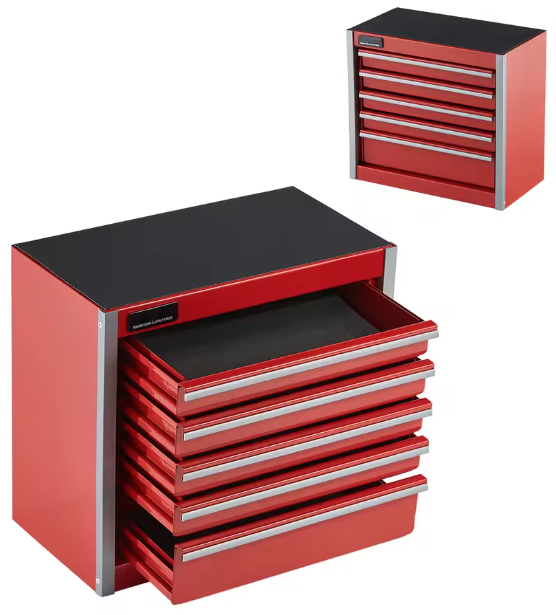 SucceBuy 5-Drawer 8.6" Metal Tool Box: $14.93