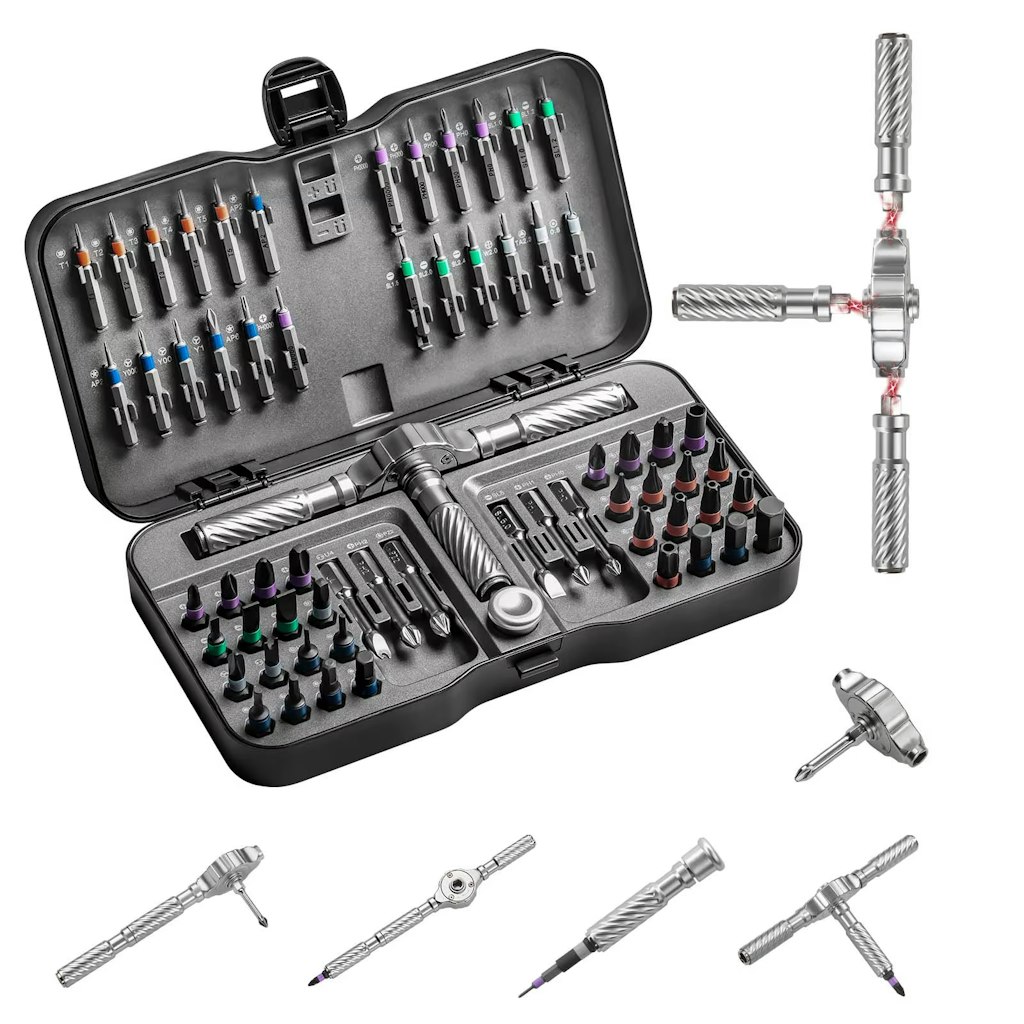 VMAN 66-Piece Multifunction Ratchet Screwdriver Set: $19