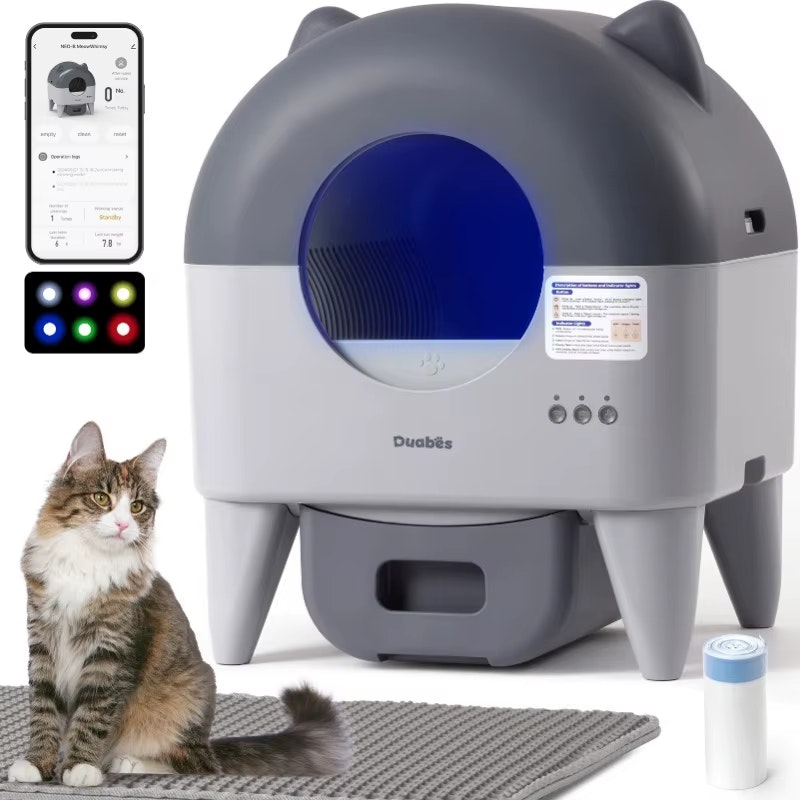 Automatic Self-Cleaning Cat Litter Box w/ App Control: $157