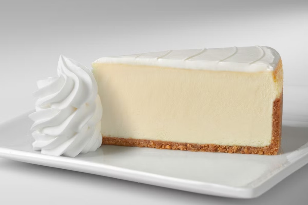 Cheesecake Factory Cheesecake Slice: Free w/ app download