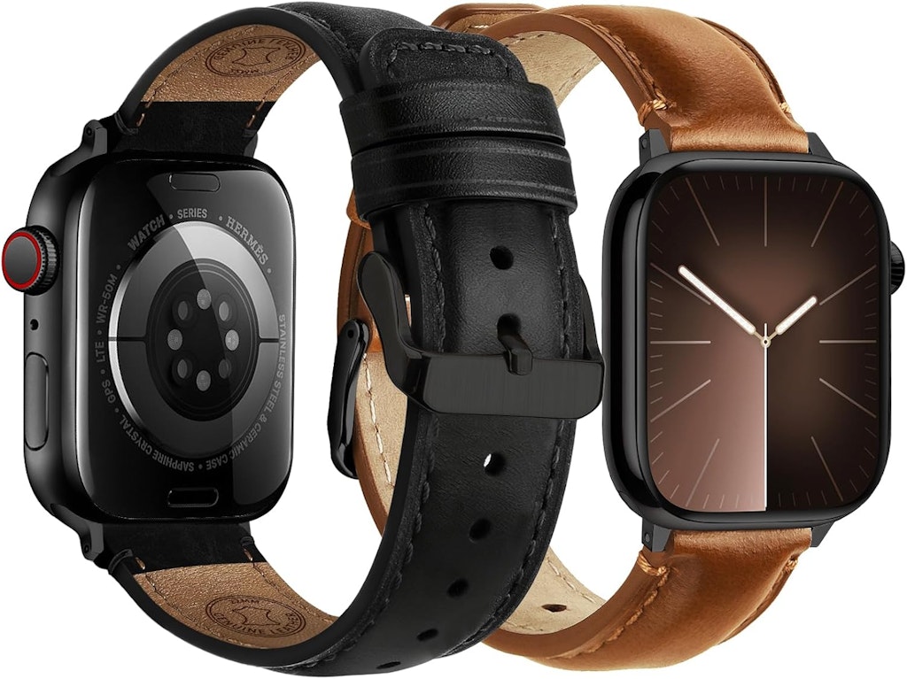Fullmosa Leather Band for Apple Watch 2-Pack: $9.49 Fullmosa Leather Band for Apple Watch 2-Pack: $9.49