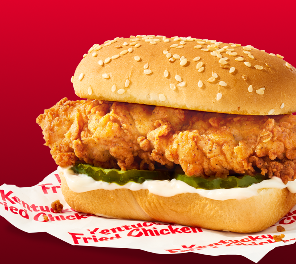 KFC Chicken Sandwich : Free w/ $10 purchase KFC Chicken Sandwich : Free w/ $10 purchase