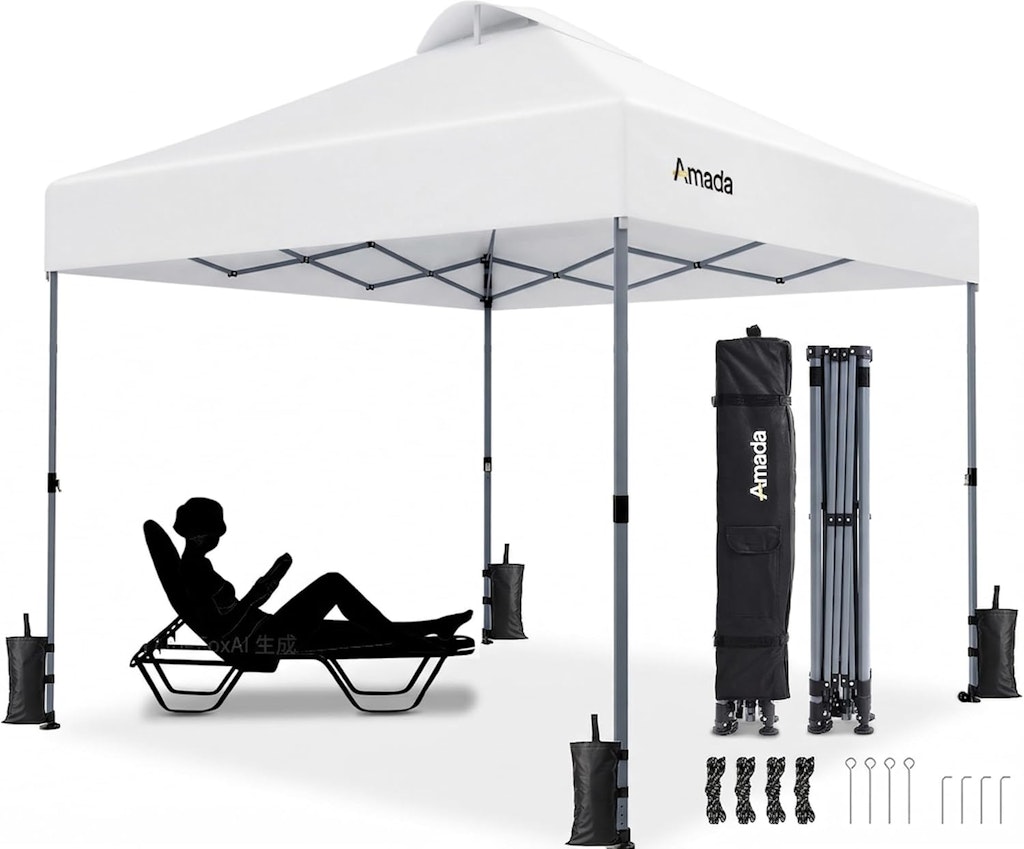 Amada 10x10 Easy-up Pop Up Canopy Tent: $63 w/ Prime Amada 10x10 Easy-up Pop Up Canopy Tent: $63 w/ Prime