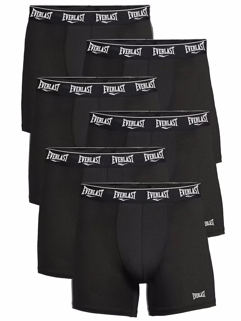 Everlast Men's Active Performance Boxer Briefs 6-Pack: $12 Everlast Men's Active Performance Boxer Briefs 6-Pack: $12