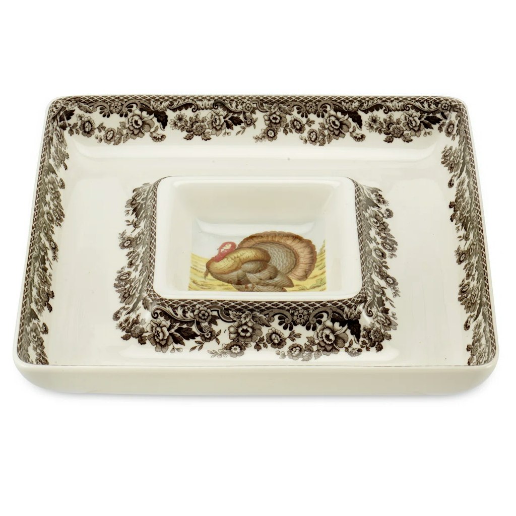 Spode Woodland Turkey 12" Chip & Dip Platter: $63 + Extra 10% off Spode Woodland Turkey 12" Chip & Dip Platter: $63 + Extra 10% off