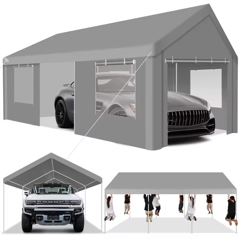 Cobizi 12 x 20-Foot Heavy Duty Portable Garage: $147 Cobizi 12 x 20-Foot Heavy Duty Portable Garage: $147