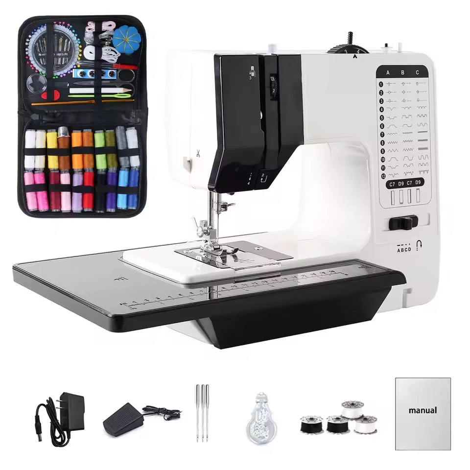 12-Stitch Mini Electric Sewing Machine: $53 12-Stitch Mini Electric Sewing Machine: $53