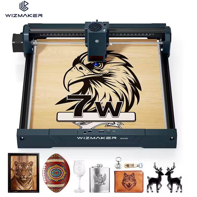 Wizmaker Wand 7W Laser Engraver Cutter: $122 Wizmaker Wand 7W Laser Engraver Cutter: $122