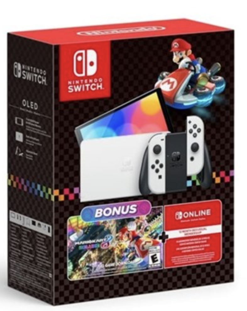 Refurb Nintendo Switch OLED Mario Kart 8 Deluxe Bundle: $216