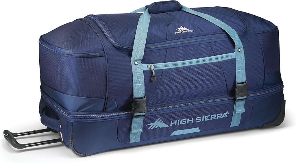 High Sierra 34” Wheeled Rolling Duffle Bag: $110 High Sierra 34” Wheeled Rolling Duffle Bag: $110