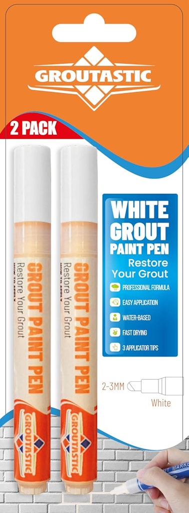 Groutastic White Grout Paint Pen 2-Pack: $16 Groutastic White Grout Paint Pen 2-Pack: $16