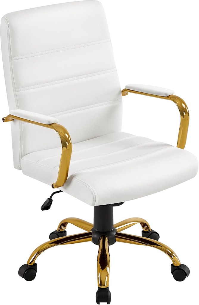 Yaheetech Mid-Back Leather Office Chair: $73.99 Yaheetech Mid-Back Leather Office Chair: $73.99