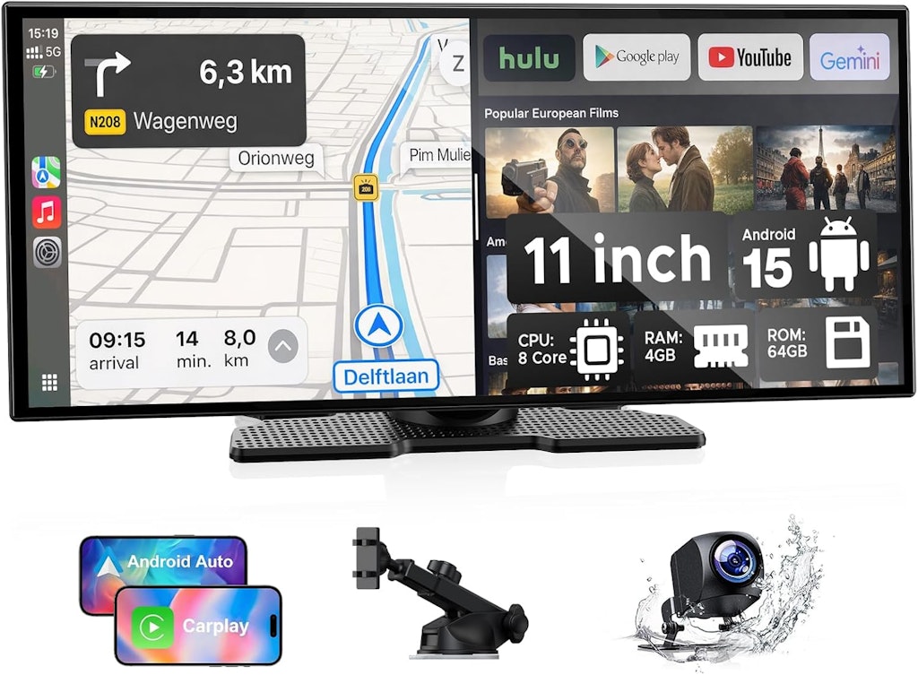 Lamtto 11'' 1080p AI Android CarPlay Screen: $179 Lamtto 11'' 1080p AI Android CarPlay Screen: $179