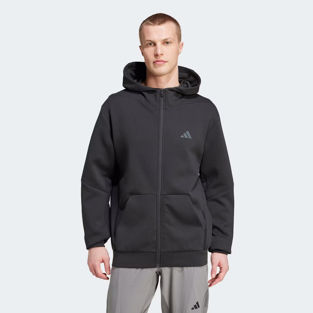 adidas Men's Designed for Training Full-Zip Track Jacket: $26