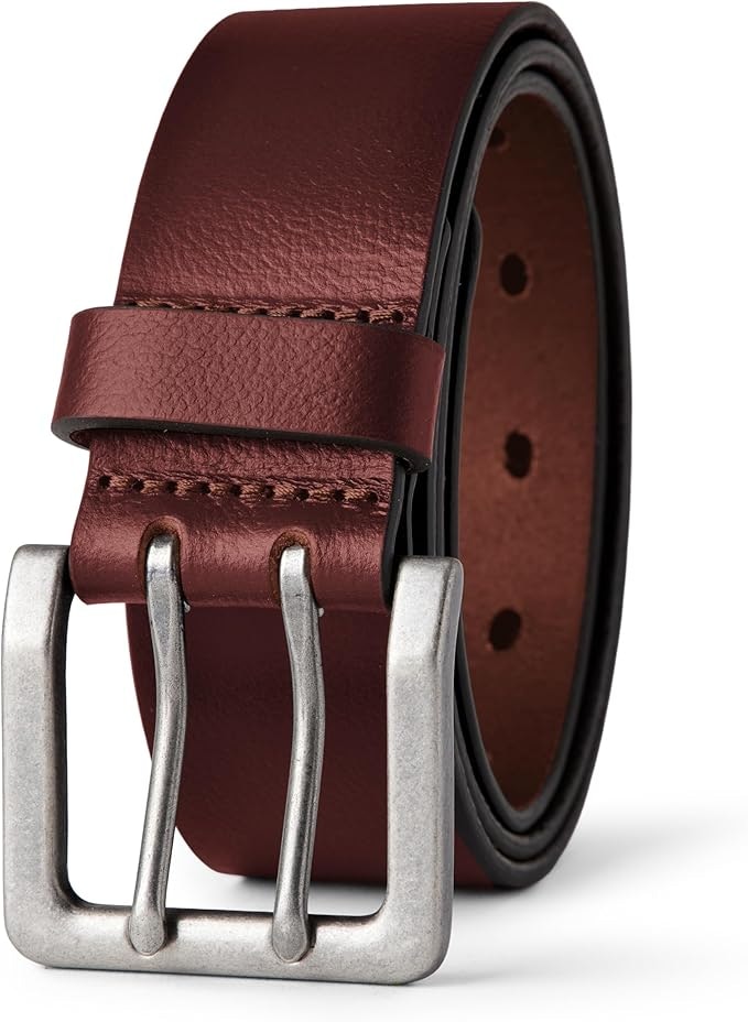 Amazon Essentials Men's Double Prong Leather Belt: $11