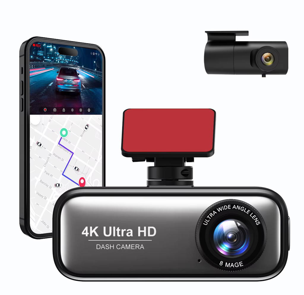 4K 2-Channel Dash Cam: $33 4K 2-Channel Dash Cam: $33