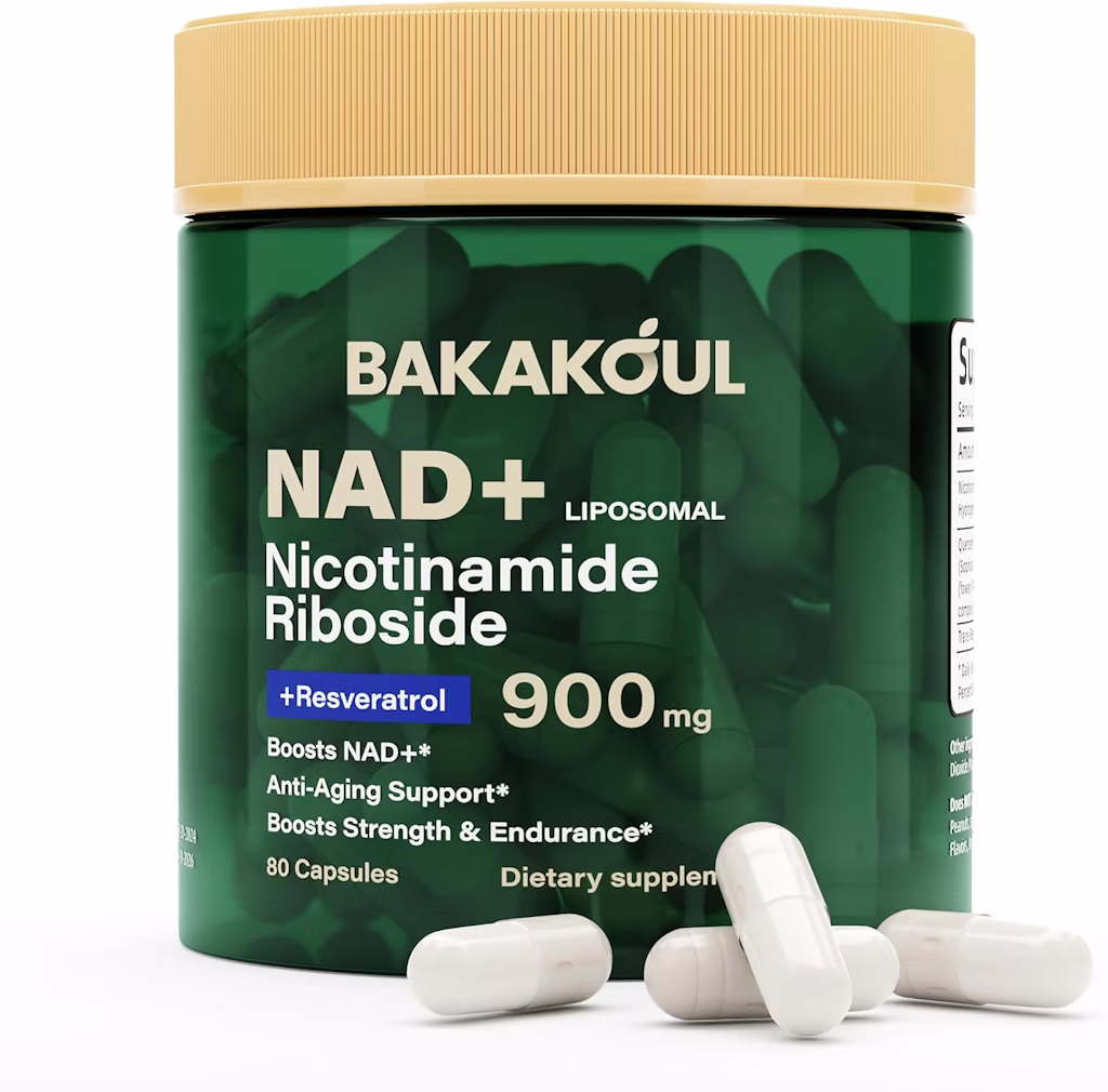 Liposomal NAD+ Supplement 80-Capsule Bottle: $5.99