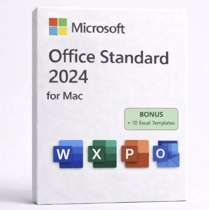 Microsoft Office Standard 2024 for Mac Lifetime License+ 10 Excel Templates: $13 Microsoft Office Standard 2024 for Mac Lifetime License+ 10 Excel Templates: $13
