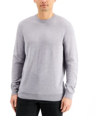 Club Room Men's Merino Wool Blend Solid Crew Sweater: $9.96