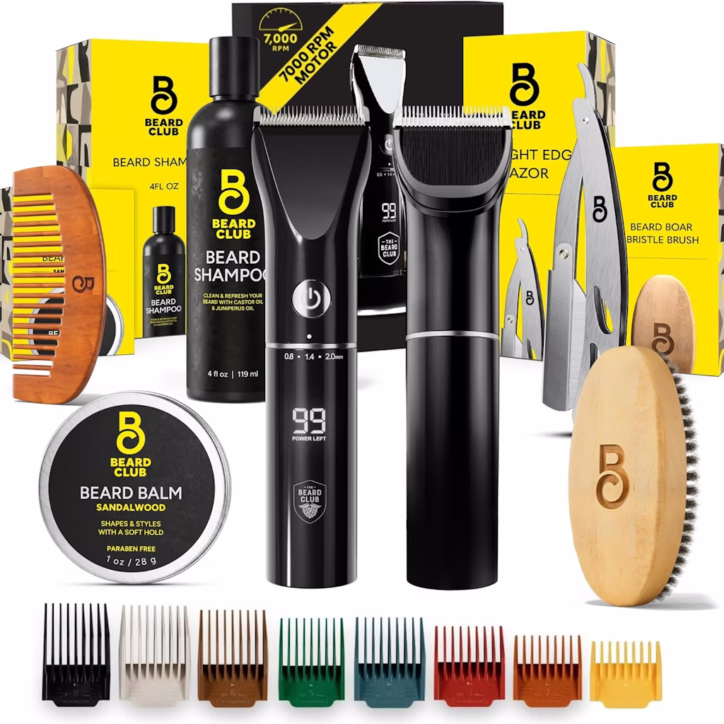 The Beard Club Trimmer and Beard Care Grooming Kit: $70