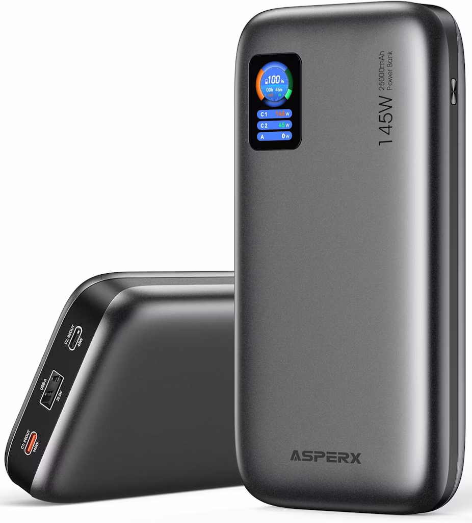 AsperX 25,000mAh 140W PD 3.1 Power Bank: $46.79