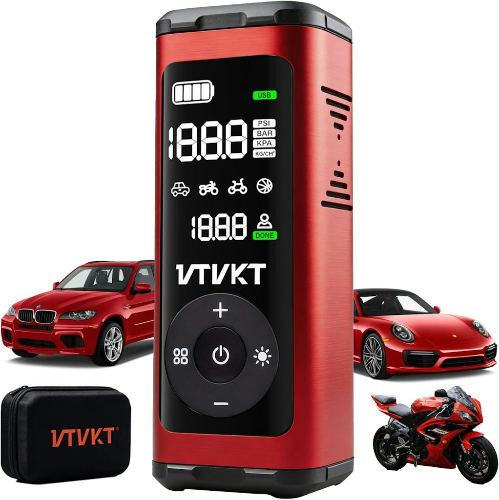 VTVKT 150PSI 12000mAh Cordless Tire Inflator: $67.99