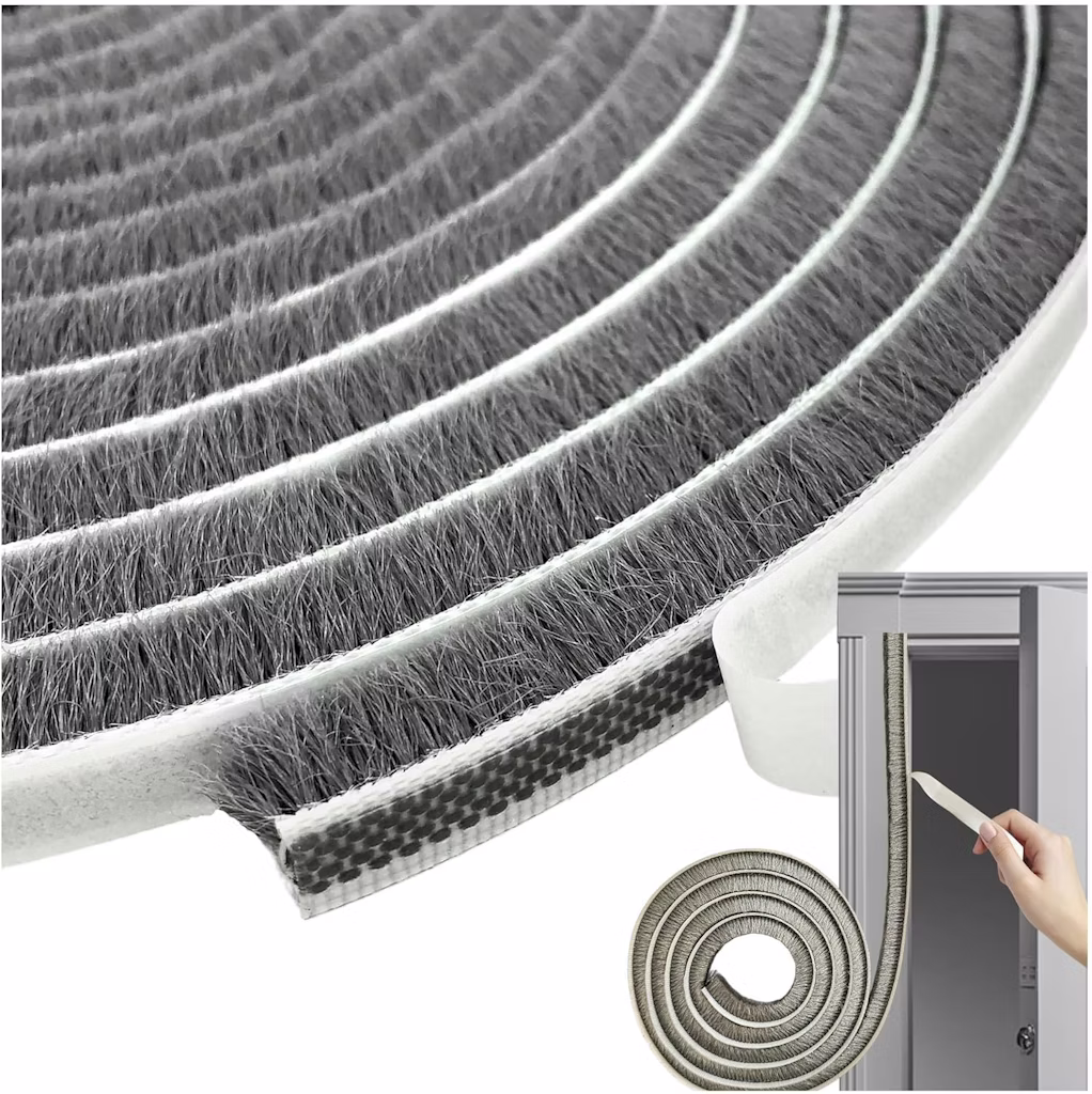  16.5-Foot Weather Stripping Door Seal Brush : $6.88