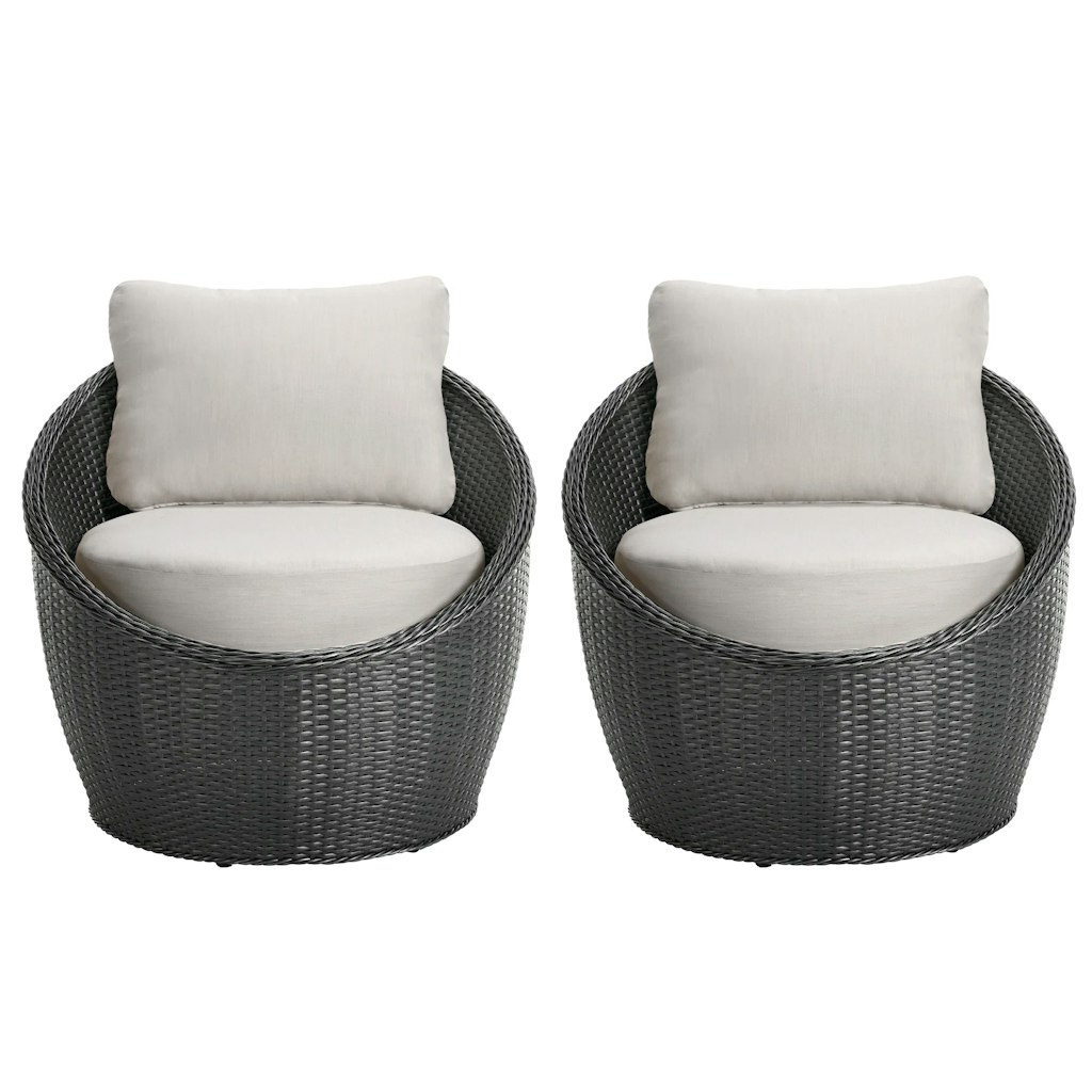 Leyton Wicker Patio Lounge Chairs Set of 2 at Joss & Main: $1,699