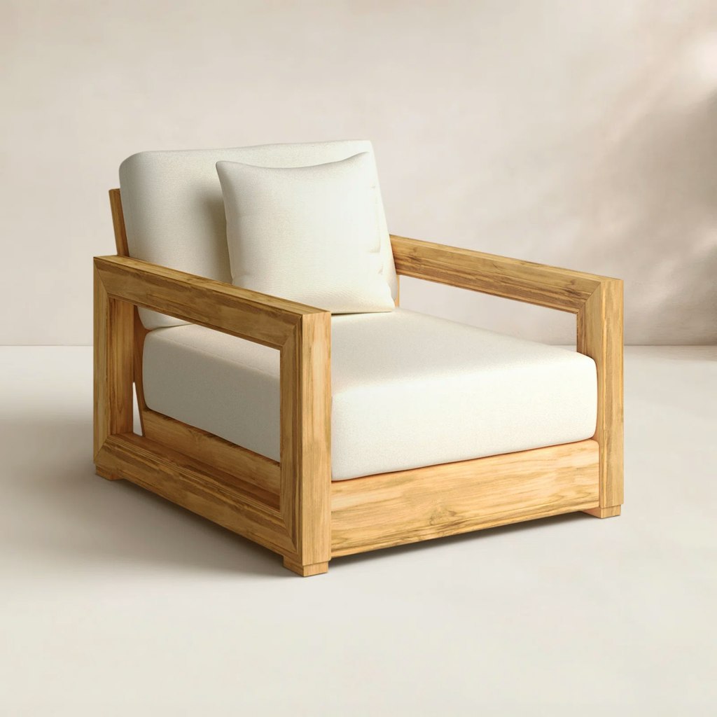 Melrose Teak Outdoor Lounge Chair at Joss & Main: $996 + extra 10% off