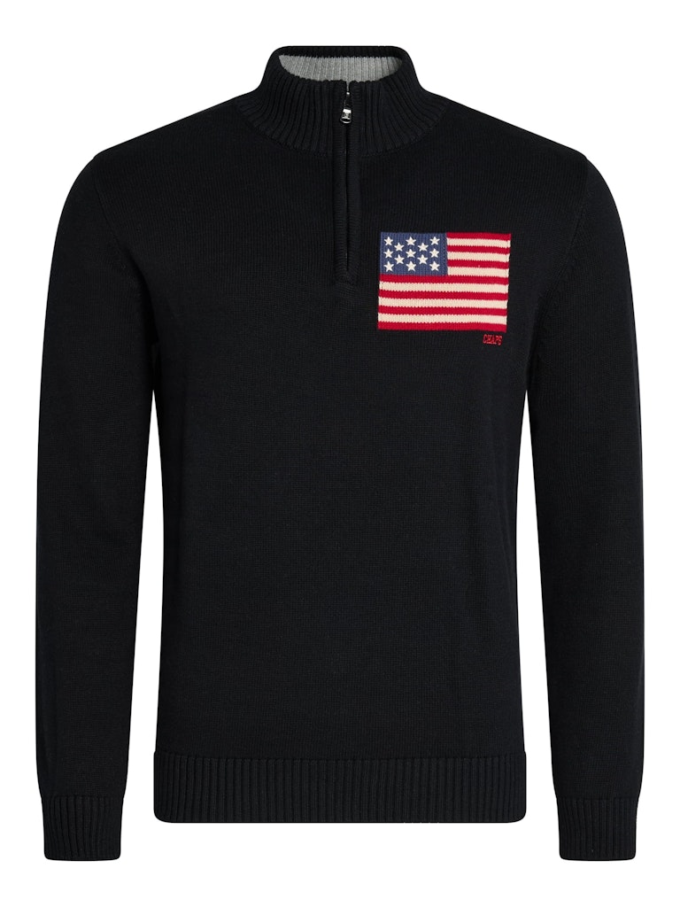 Chaps Men's Flag Quarter Zip Sweater: $15