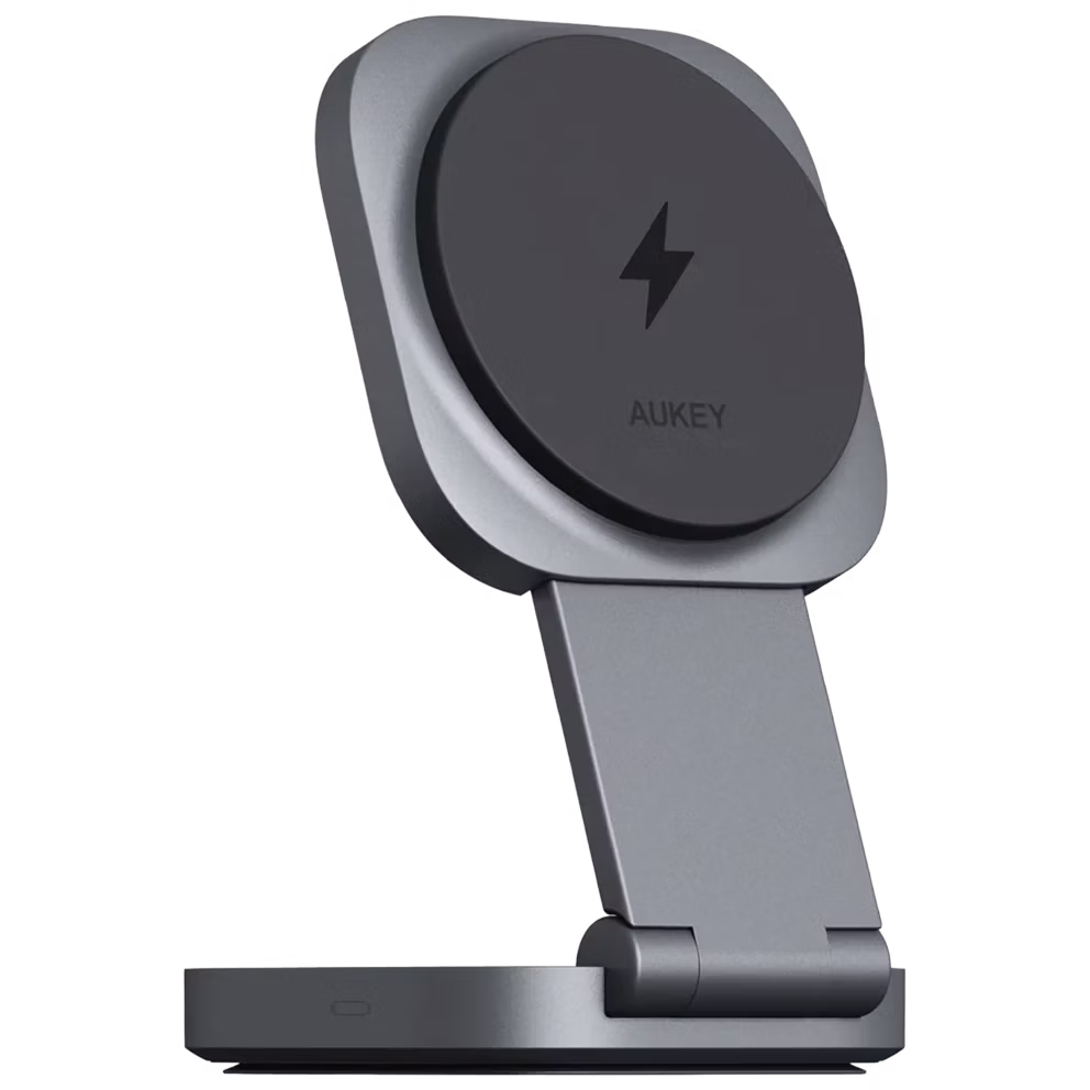 Aukey Magfusion Qi2 2-in-1 Foldable Charger: $20