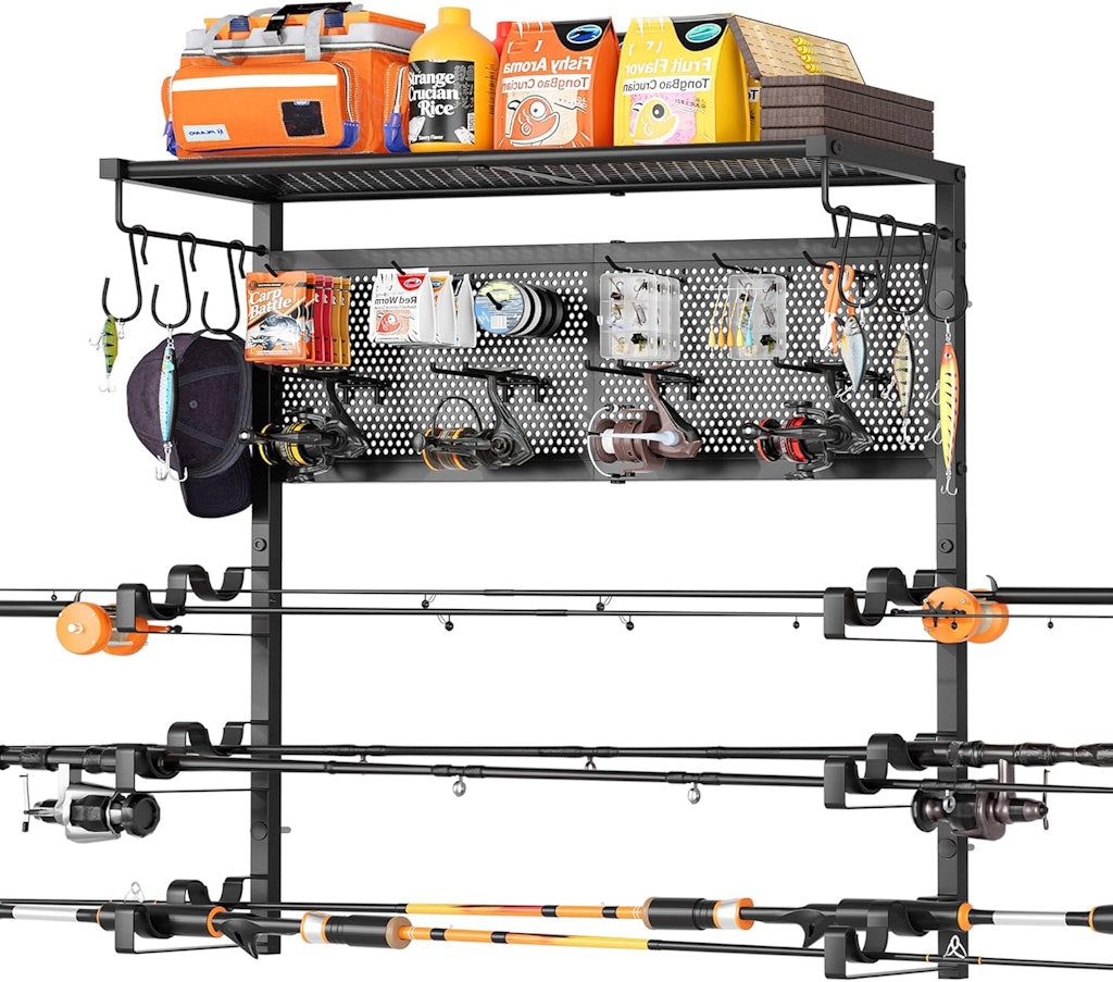 Olakee Wall Mount Fishing Rod Holder: $36