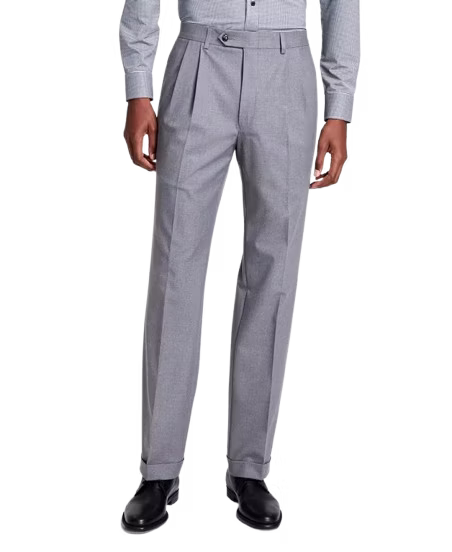 Michael Kors Men's Pleated Solid Classic Fit Pants: $20