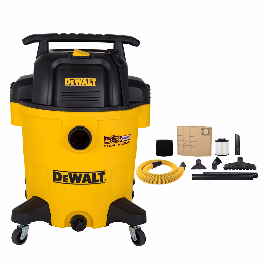 DeWalt 12-Gallon 5.5 HP Stealthsonic Quiet Wet Dry Vacuum: $75