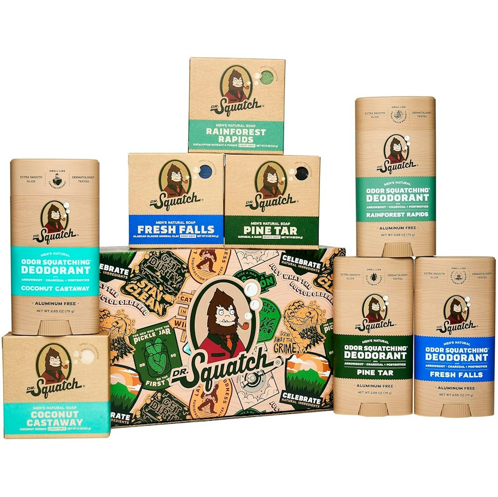 Dr. Squatch Men’s Soap & Deodorant 8-Piece Bundle: $32 via Sub & Save Dr. Squatch Men’s Soap & Deodorant 8-Piece Bundle: $32 via Sub & Save