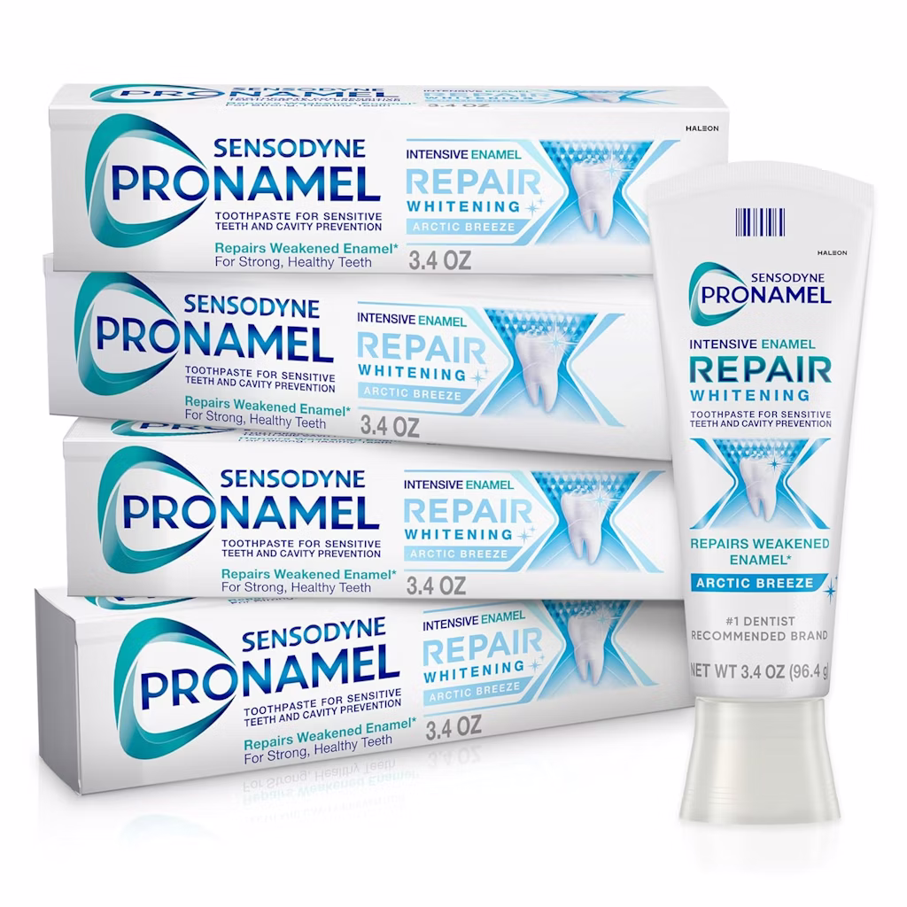 Sensodyne 3.4-oz. Pronamel Intensive Enamel Repair Toothpaste 4-Pack: $15 w/ Sub & Save Sensodyne 3.4-oz. Pronamel Intensive Enamel Repair Toothpaste 4-Pack: $15 w/ Sub & Save