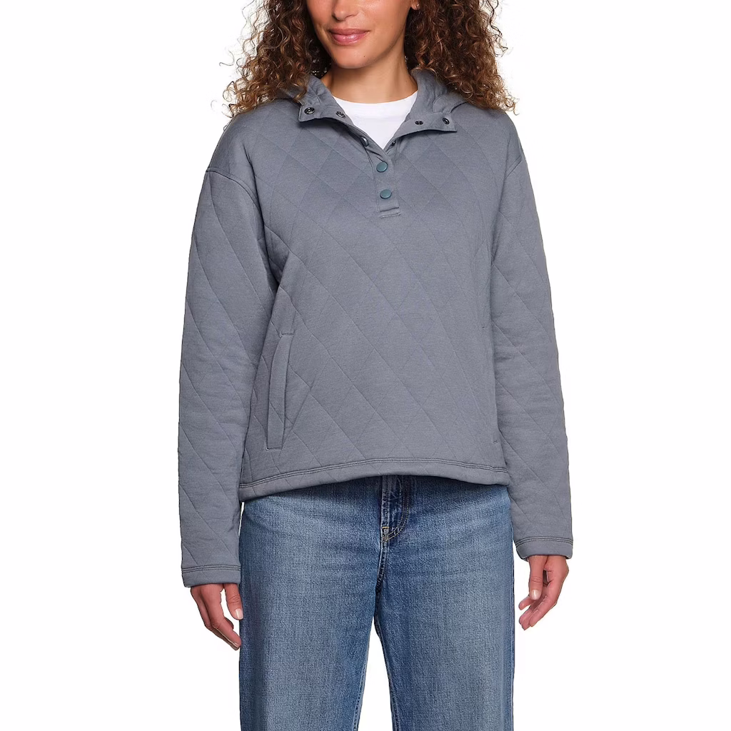 Lands' End Women's Quilted Pullover Hoodie: $5.81 for members Lands' End Women's Quilted Pullover Hoodie: $5.81 for members