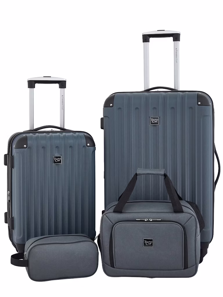 Travelers Club 4-Piece Hard Side Luggage Set : $79