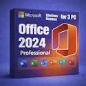 Microsoft Office Pro 2024 for Windows 3-PC Lifetime License for $17 + digital download