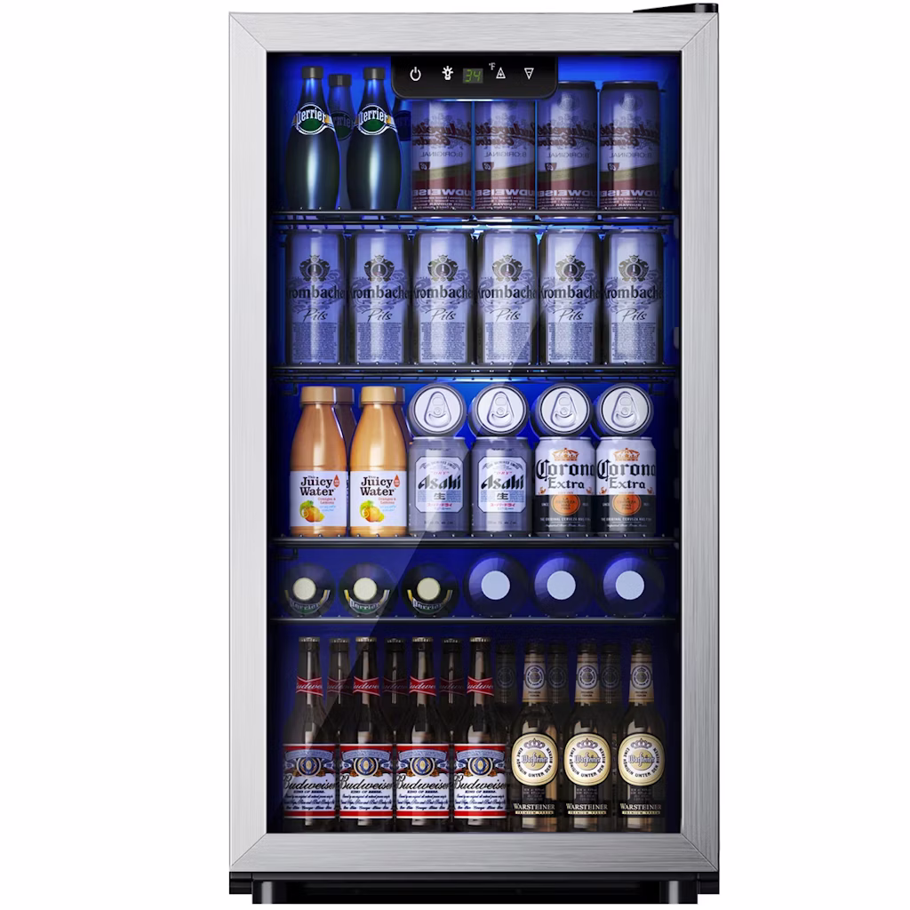 Simzlife 3.3-Cubic Feet Freestanding Beverage Refrigerator : $190