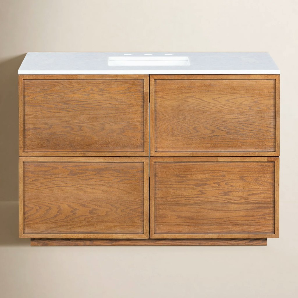 Hudson 48" Single Sink Bathroom Vanity with Marble Countertop: $1,699 + extra 10% off Hudson 48" Single Sink Bathroom Vanity with Marble Countertop: $1,699 + extra 10% off