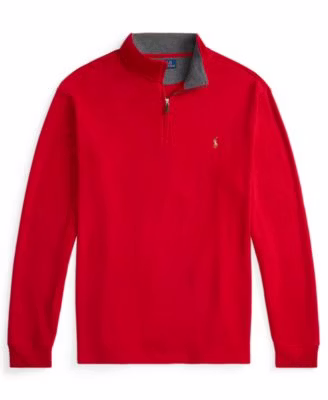 Polo Ralph Lauren Men's Estate-Rib Quarter-Zip Pullover Sweater (3XL only): $47
