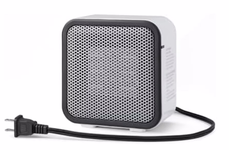 Amazon Basics 500W Mini Ceramic Space Heater: $9.99
