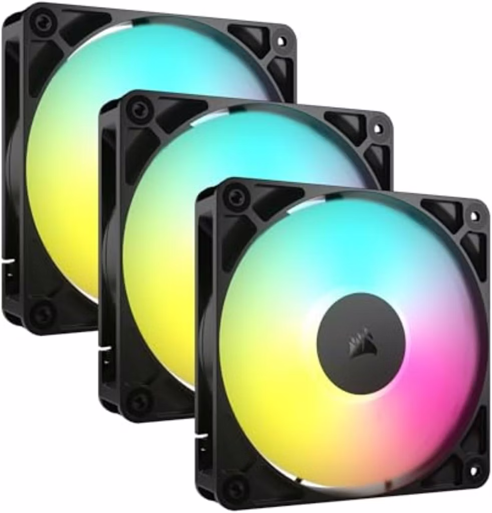 Corsair RS120 ARGB 120mm PWM Fan 3-Pack: $35 Corsair RS120 ARGB 120mm PWM Fan 3-Pack: $35